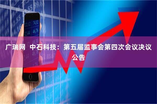 广瑞网  中石科技：第五届监事会第四次会议决议公告