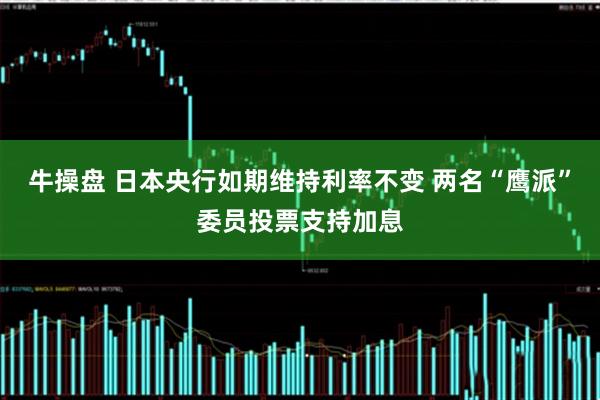 牛操盘 日本央行如期维持利率不变 两名“鹰派”委员投票支持加息